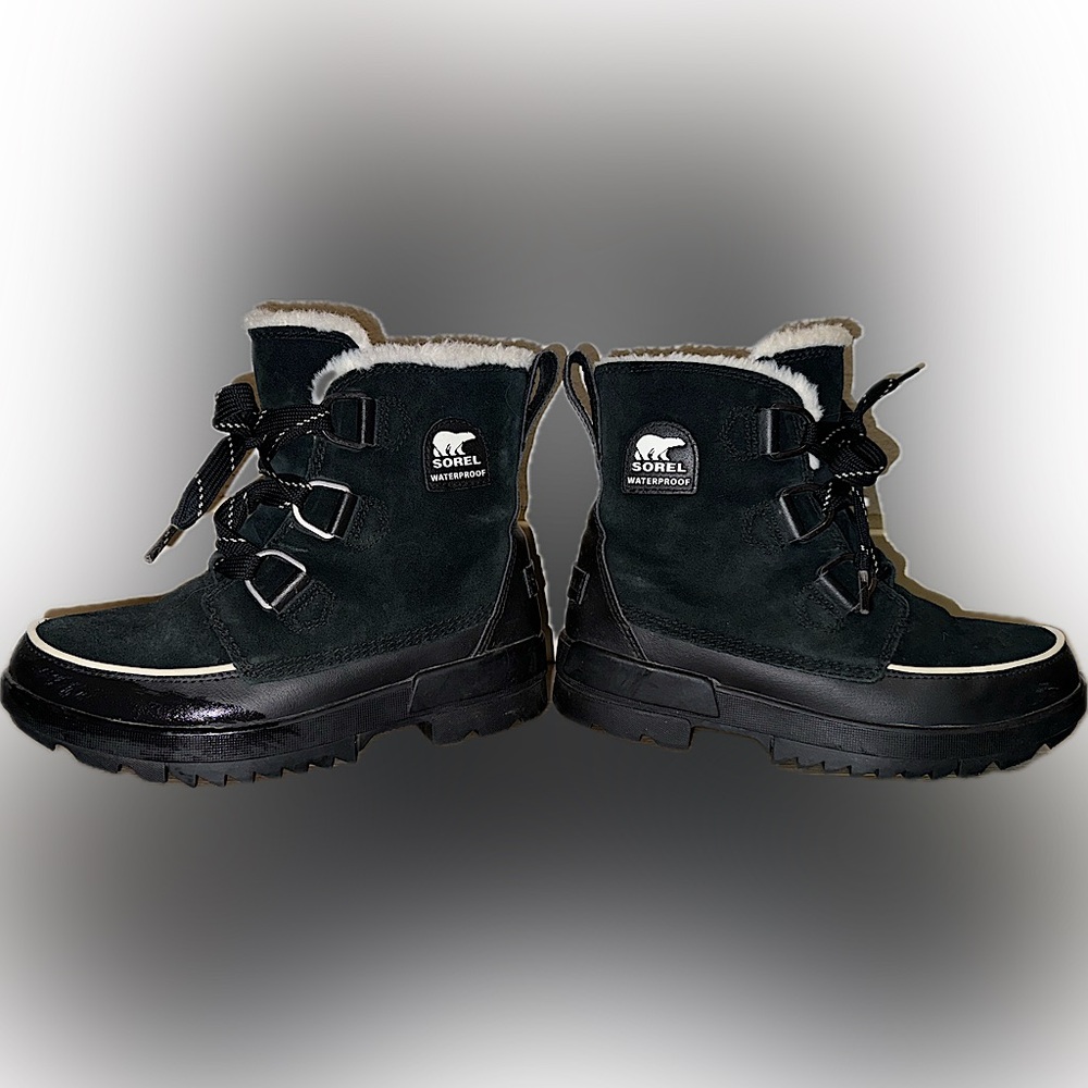 Sorel Tivoli IV Snow Boots Black Size 7 OutDry Waterproof